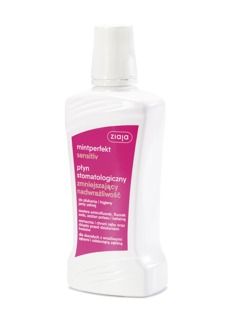 Ziaja Mintperfect Sensitiv Płyn Stomatologiczny Zmniejszający Nadwrażliwość 500ml
