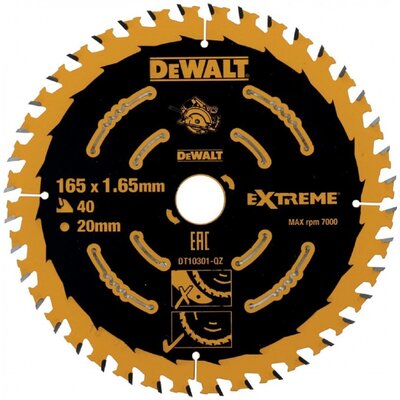 DeWalt Piła tarczowa tarcza do drewna 184x16 40z. - DT10303