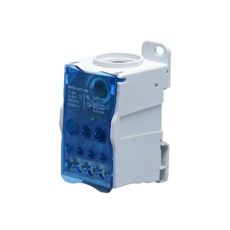 Orno polska Blok rozdzielczy 400A zacisk wejściowy 1x185mm2 zaciski wyjściowe 4x10 i 5x16 i 2x35mm2,OR-LZ-8200/400 OR-LZ-8200/400