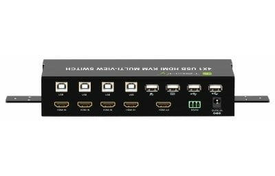 TECHly PRZEŁĄCZNIK KVM HDMI/USB 4X1 MULTIVIEWER 4W