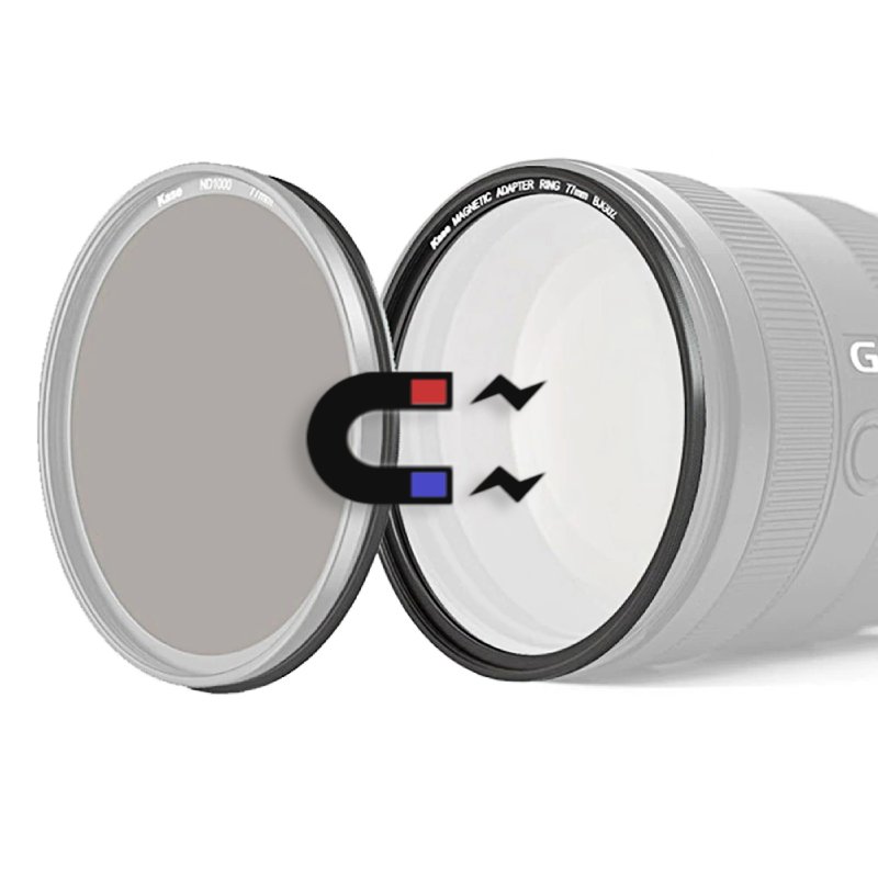 Magnetyczny zestaw adapterów Kase Wolverine - zmień filtr wkręcany na magnetyczny 77mm