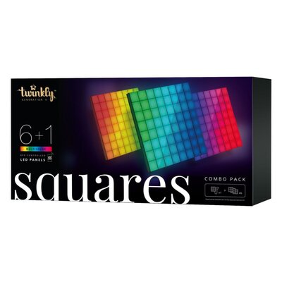Inteligentne bloki Twinkly Squares Combo Pack 6 Blocks (1 master + 5 extension) x 64 pixels RGB 
