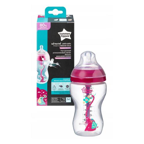 Tommee Tippee Butelka antykolkowa ADVANCED GIRL 340ml