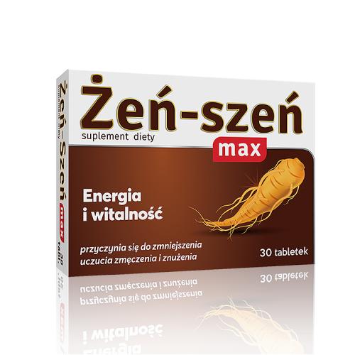 ALG PHARMA Żeń-szeń max, 30tabl. - >>> DARMOWA od 149zł 