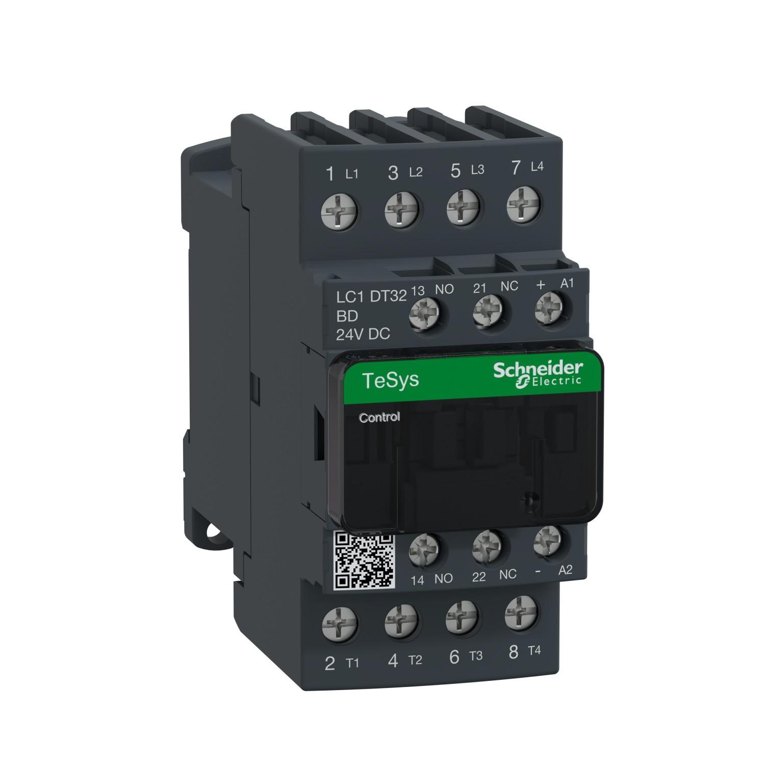 SCHNEIDER Stycznik-mocy-TeSys-D-4P-32A-1NO-1NC-cewka-24V-DC-zaciski-skrzynkowe LC1DT32BD