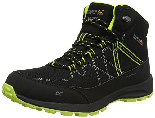 Regatta Męskie buty trekkingowe Samaris Lite, Black Lime Punch, 46 EU