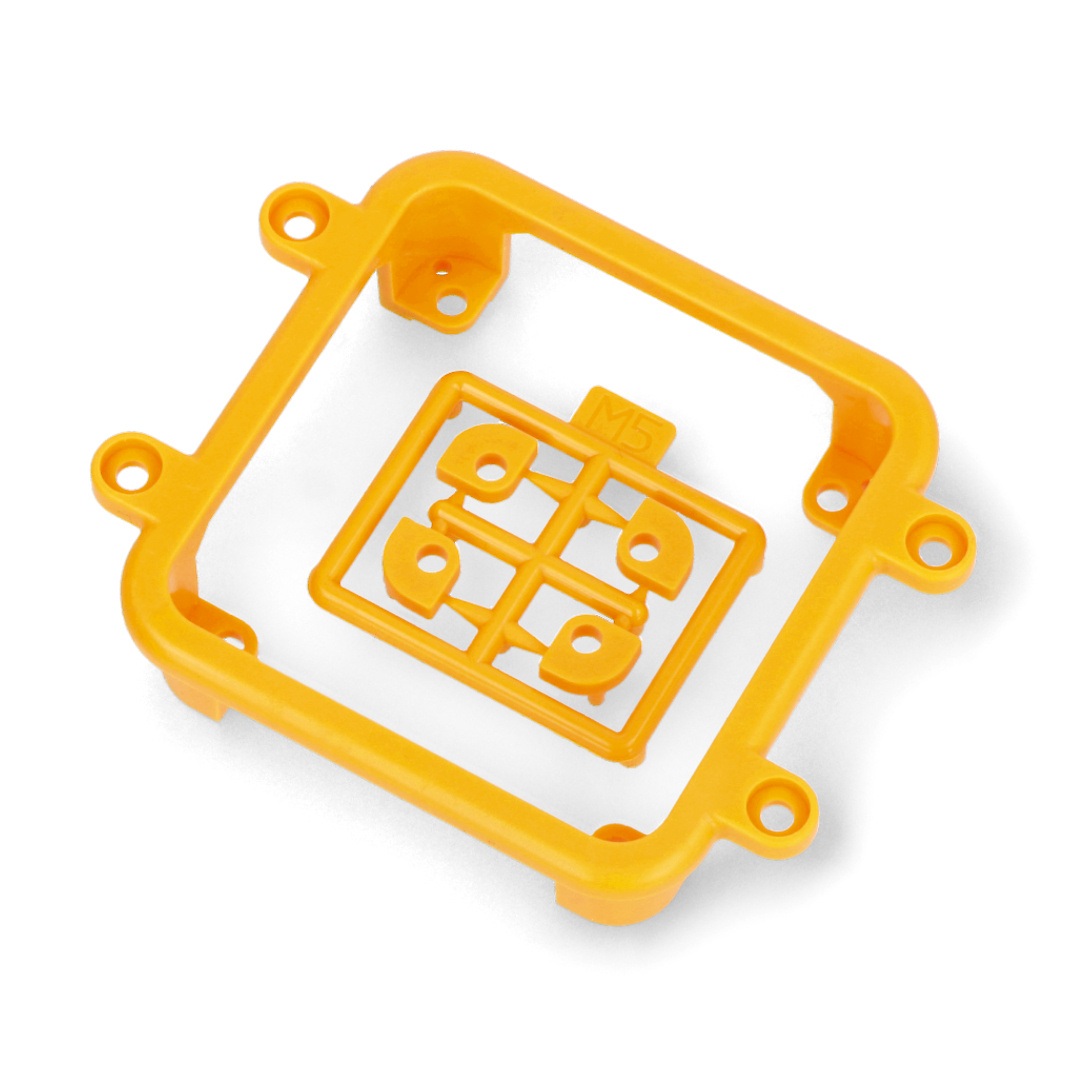 Panel Frame - plastikowa ramka montażowa do modułów M5Stack Core - pomarańczowa - M5Stack A125