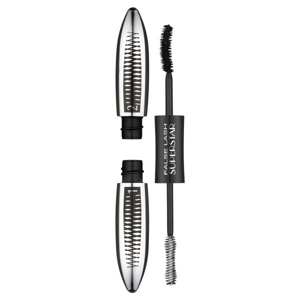 Loreal Paris False Lash Superstar tusz dający efekt podwójnego pogrubienia rzęs odcień Black 2 x 6,5 ml