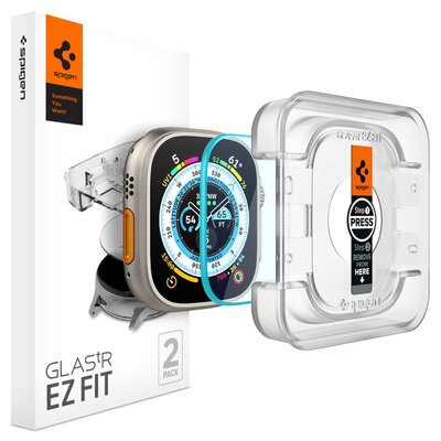 Spigen Szkło hartowane Glas.TR EZ Fit do Apple Watch Ultra 49 mm Przezroczysty 2szt.