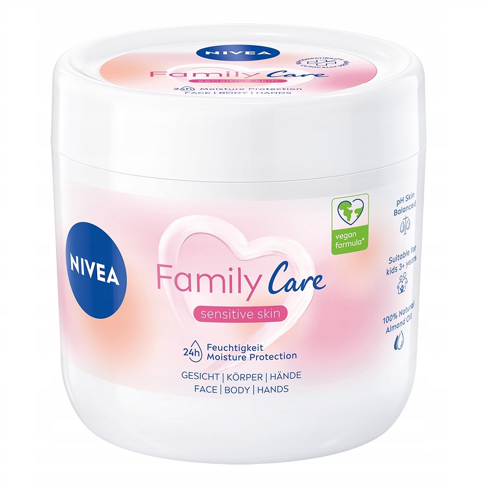 Nivea, Krem Do Ciała Twarzy Rąk, Family Care, 450Ml