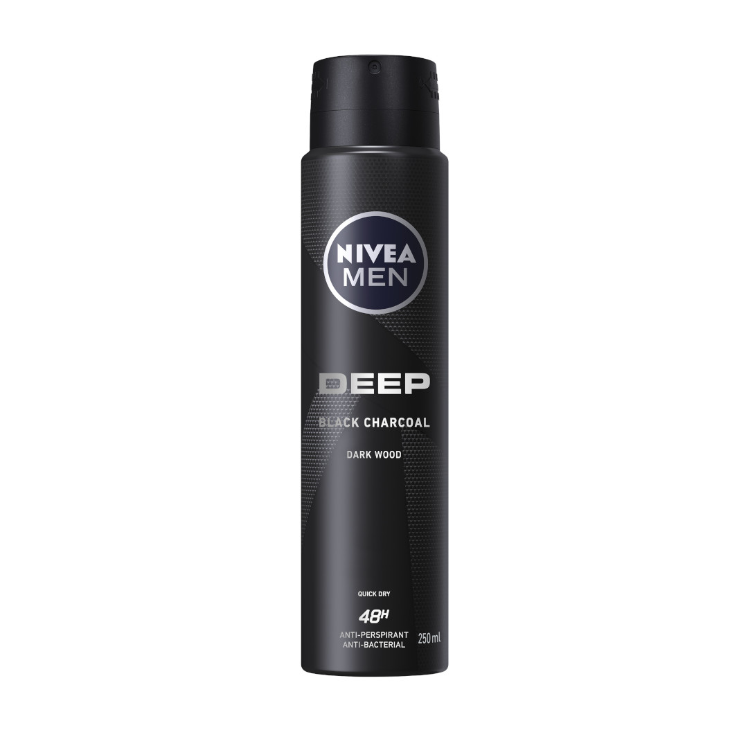 Nivea Men Deo Spray 250ML Deep Black Charcoal
