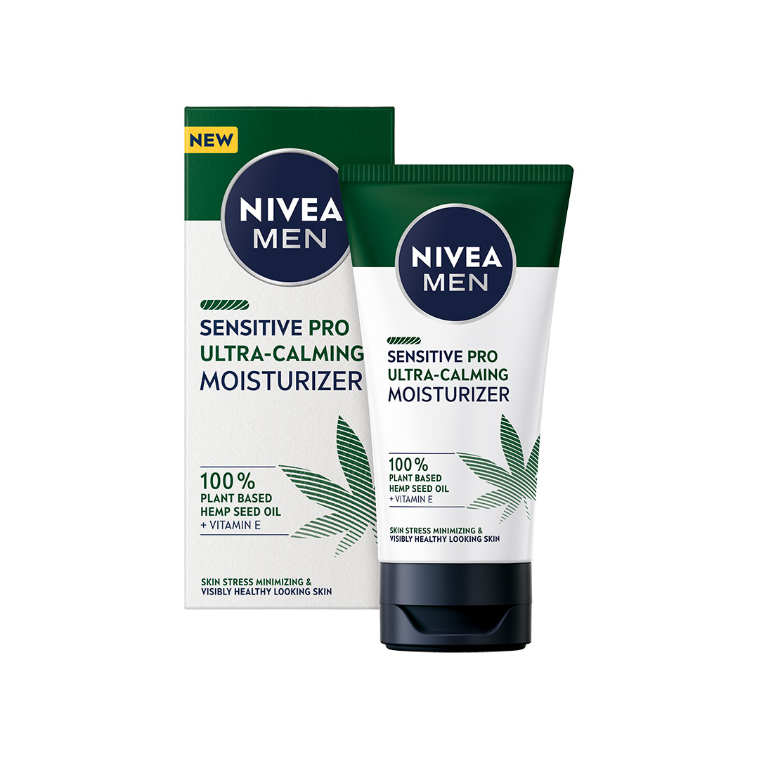 Nivea Men Sensitive Hemp łagodzący krem do twarzy z olejkiem konopnym dla mężczyzn 75 ml