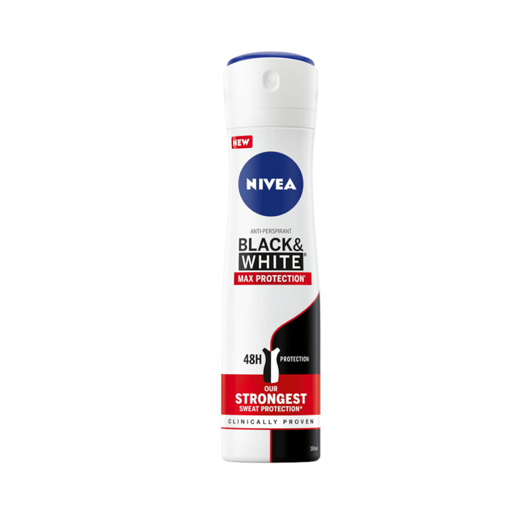 Nivea Deo Black & White Max Protection - antyperspirant w sprayu dla kobiet 150ml
