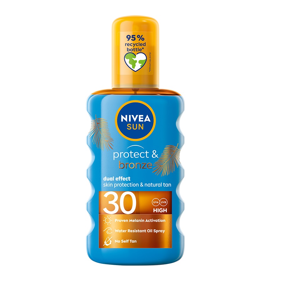 Nivea Sun Protect&Bronze - Olejek w sprayu aktywujący naturalną opaleniznę SPF30 200 ml