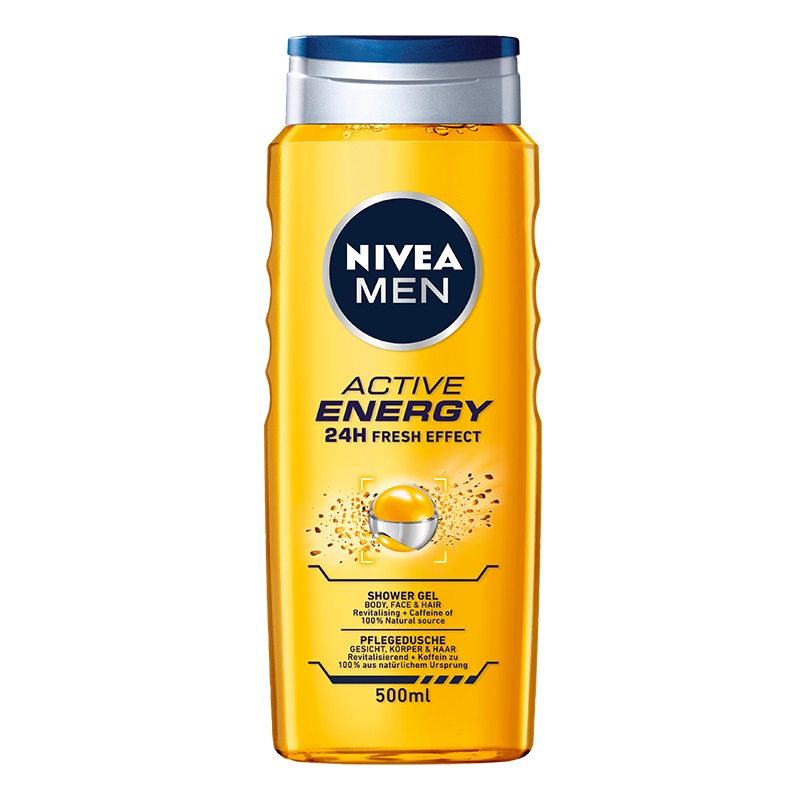 Nivea Polska Men Active Energy Żel pod prysznic 500 ml 1143615