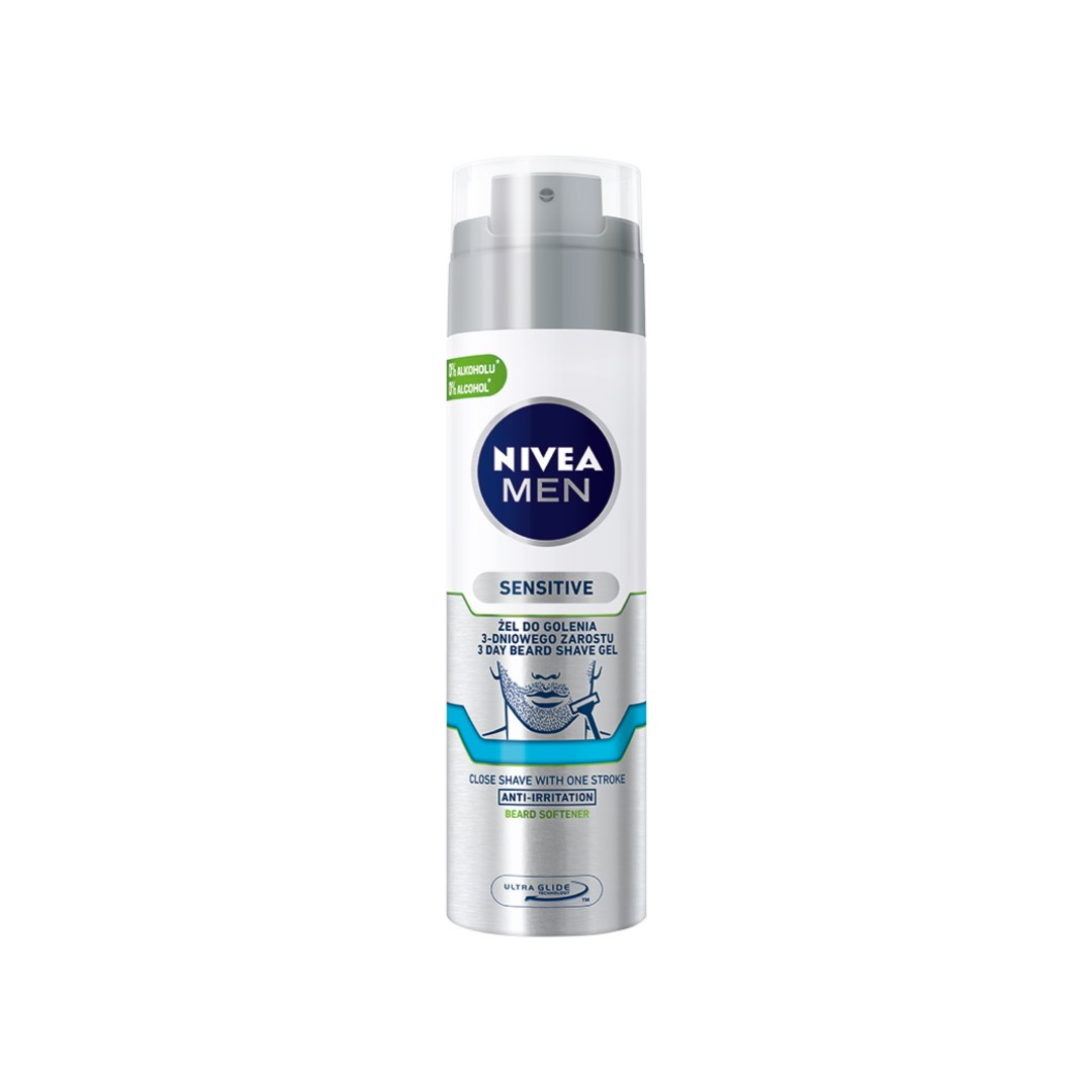 Nivea MEN Sensitive Żel do golenia 3-dniowego zarostu 200ml 0181739