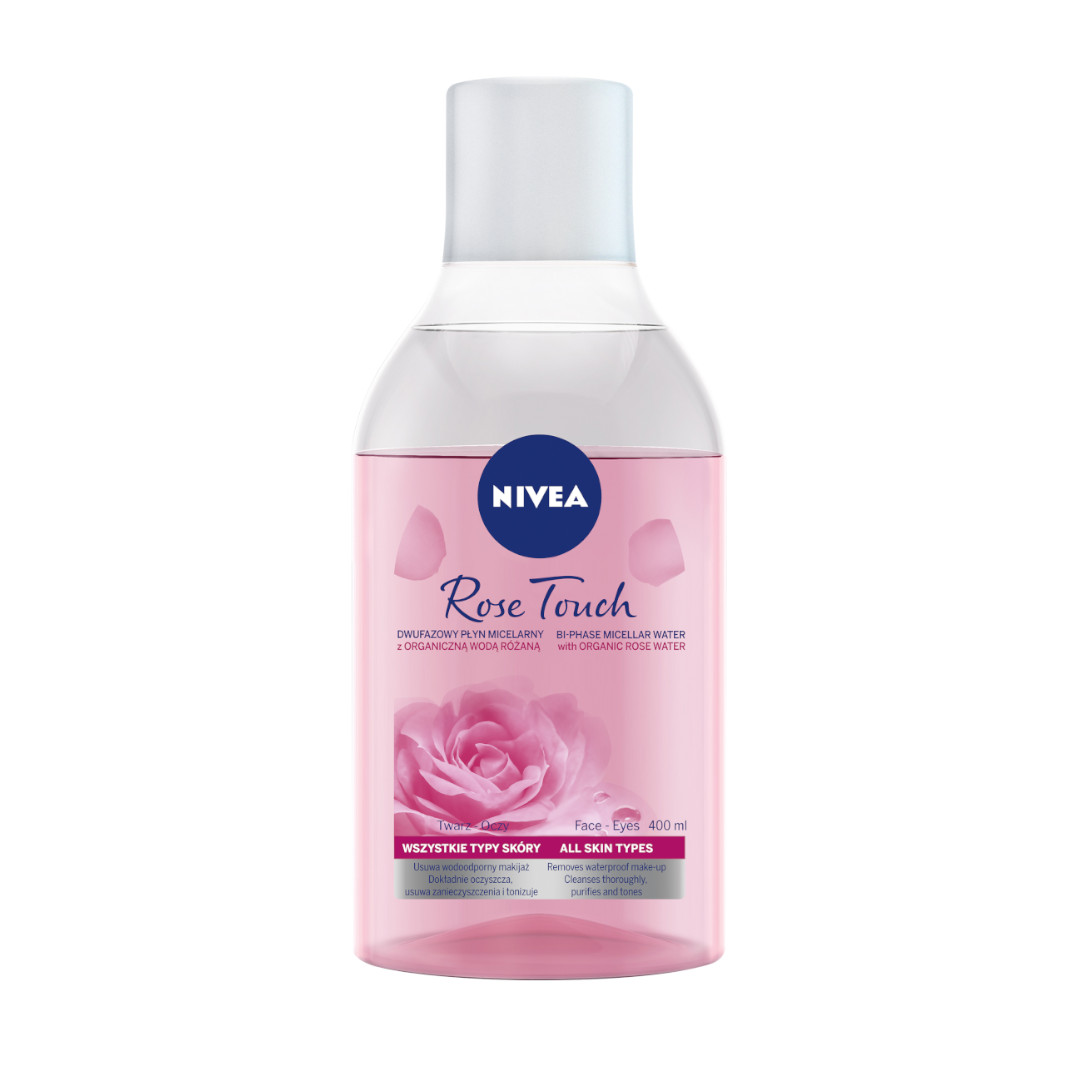 Nivea Rose Touch micelarny płyn dwufazowy z organiczną wodą różaną 400ml 92502-uniw