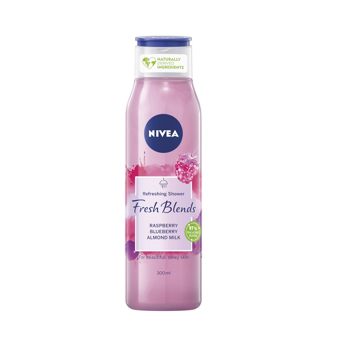 Nivea FRESH BLENDS ŻEL POD PRYSZNIC MALINA BORÓWKA 300ML