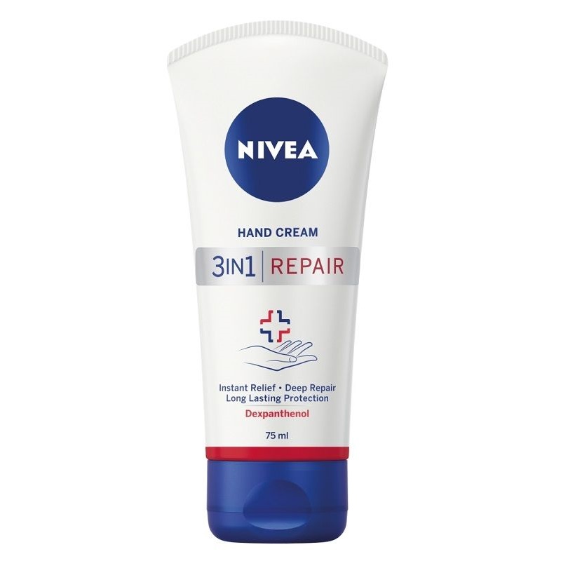 Nivea Hand Cream Krem do rąk odbudowujący 3w1 Repair 75ml