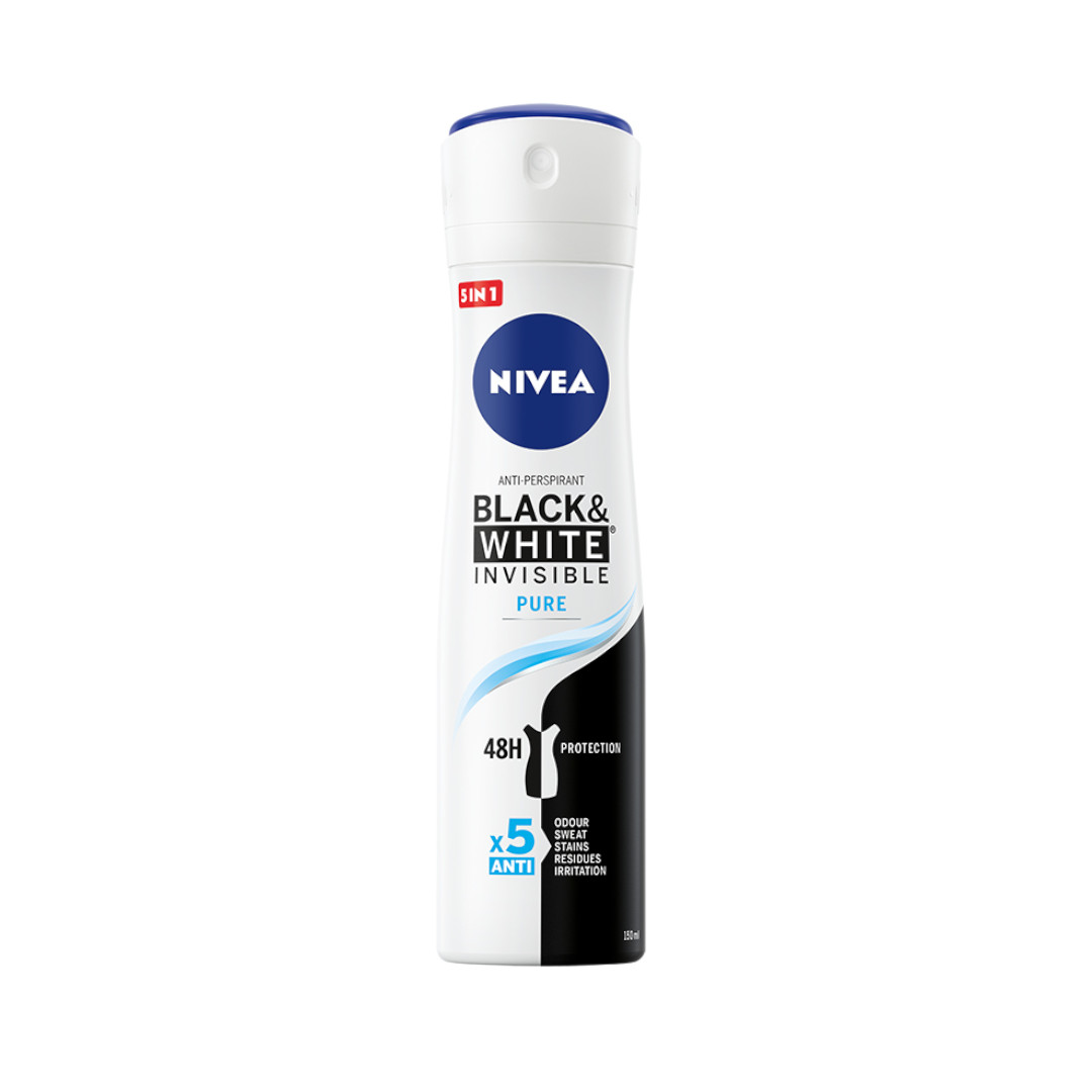 Nivea Invisible for Black and hite Pure 48h Antyperspirant aerozolu dla kobi