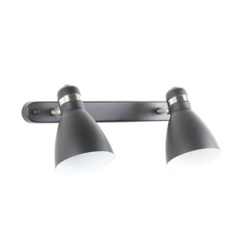 Delta lampa sufitowa (spot) 2-punktowa czarna/srebrna A6010-2A