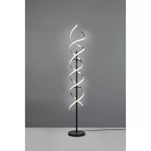 Sequence lampa podłogowa srebrna LED ściemnialna 441810205 Trio 