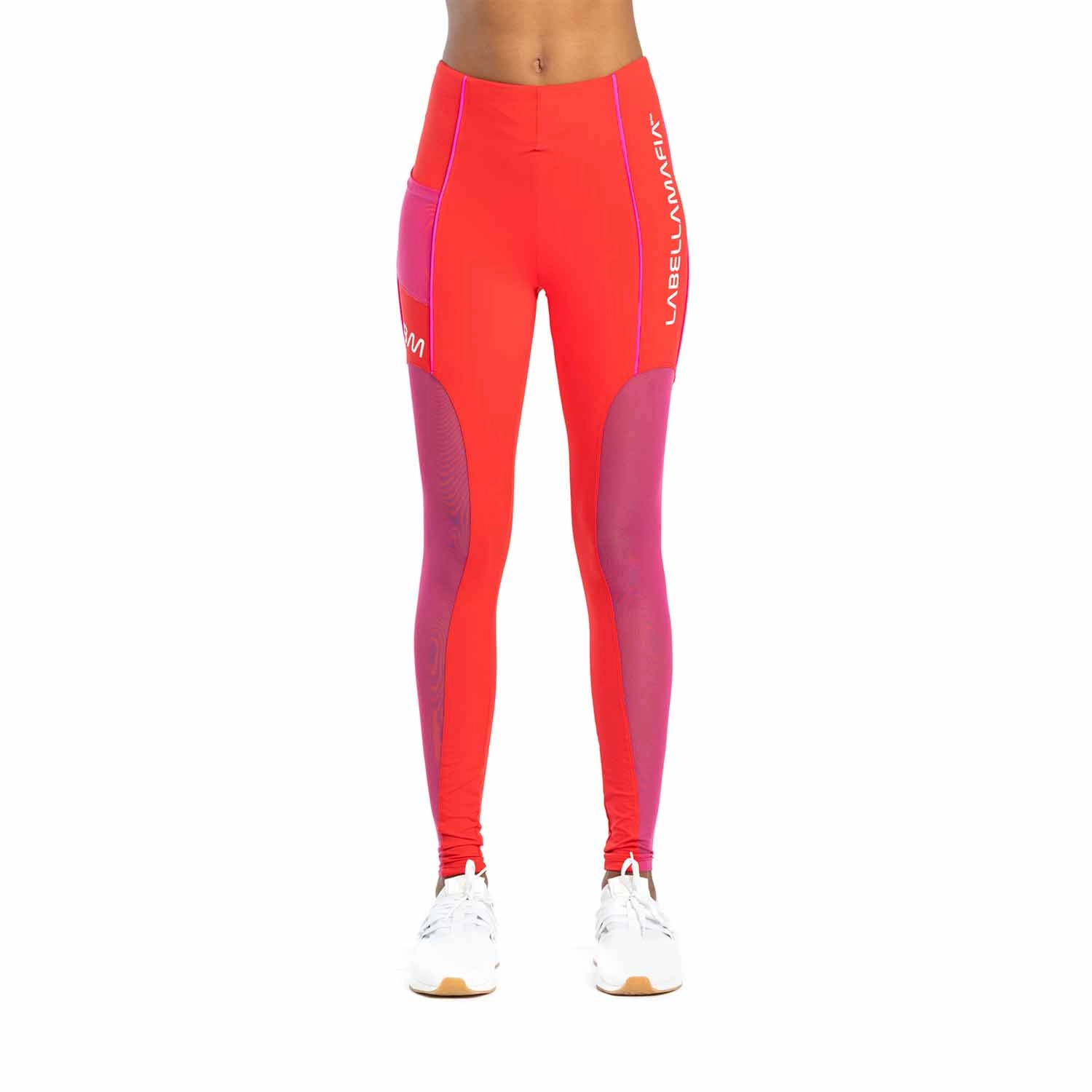 Legginsy damskie LABELLAMAFIA LEGGING WAKE UP RED