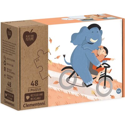 Clementoni Puzzle 3x48 Play For Future Be my pal
