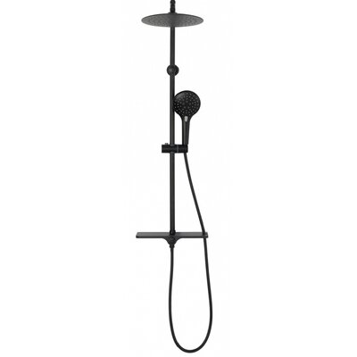 Rea P0550 ZESTAW NATRYSKOWY Z TERMOSTATEM MIKE BLACK czarny