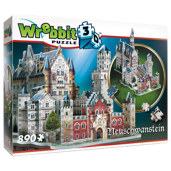 Tactic 890 Zamek Neuschwanstein puzzle 3D