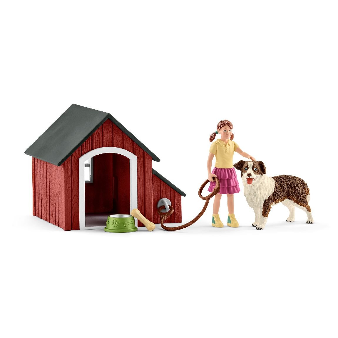 Schleich Zestaw buda dla psa z akcesoriami 587862)