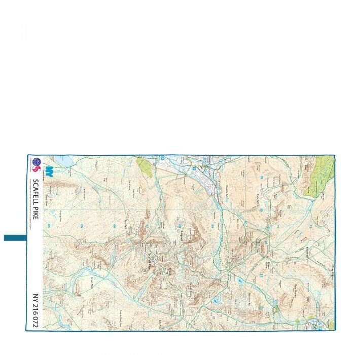 Lifeventure Ręcznik szybkoschnący SoftFibre OS Map Towel Giant, Scafell Pike