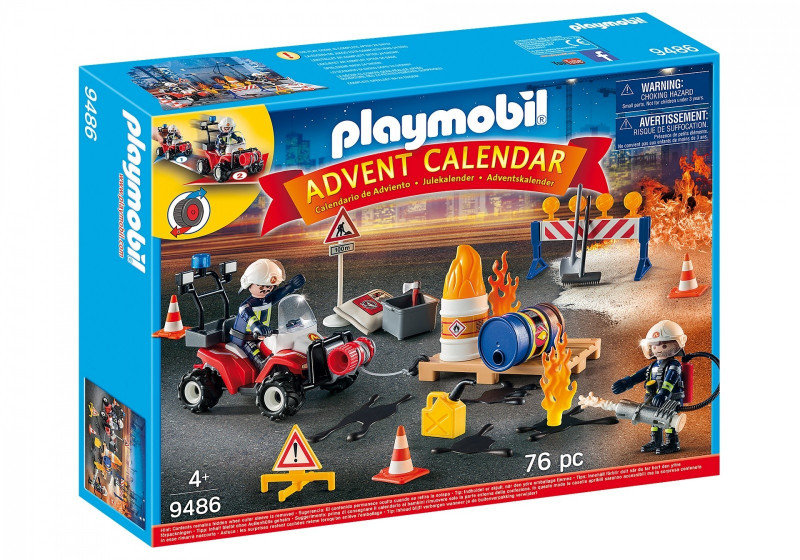 Playmobil Kalendarz adwentowy Akcja straży pożarnej na placu 9486