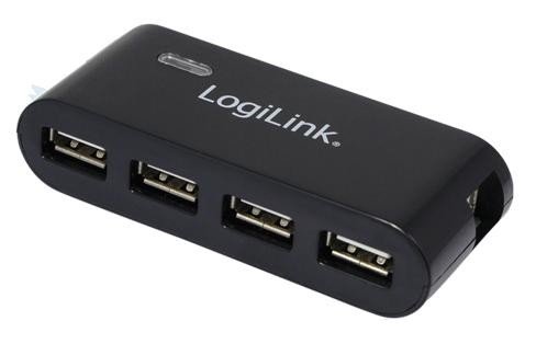 LogiLink HUB USB UA0085 4 porty USB, aktywny, czarny AKLKUBH00120 [1367960]