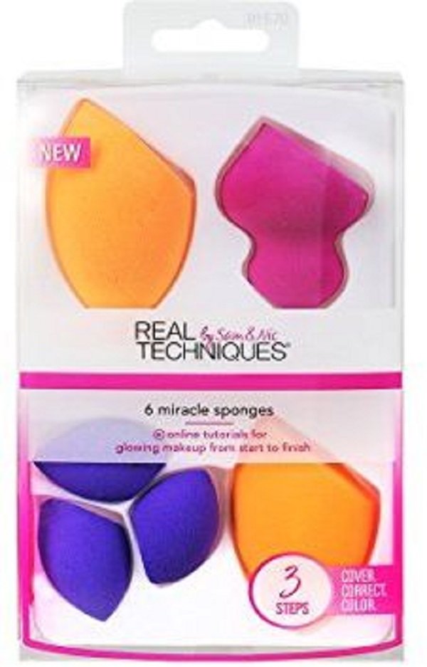 Real Techniques Real Techniques 6 Miracle Sponges | 6 gąbek do makijażu