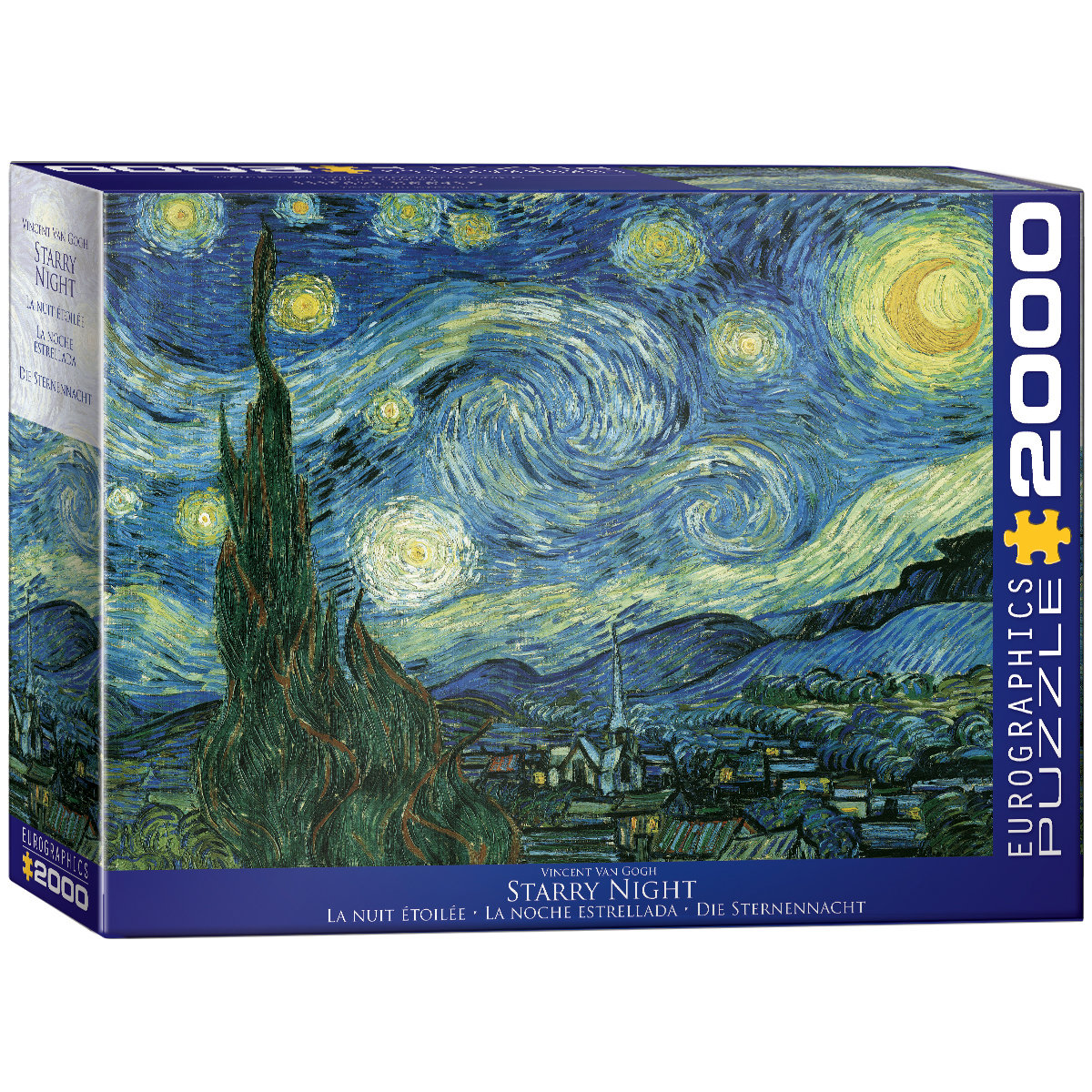 Eurographics puzzle 2000 PC Starry Night/Vincent van Gogh New (eg82201204)