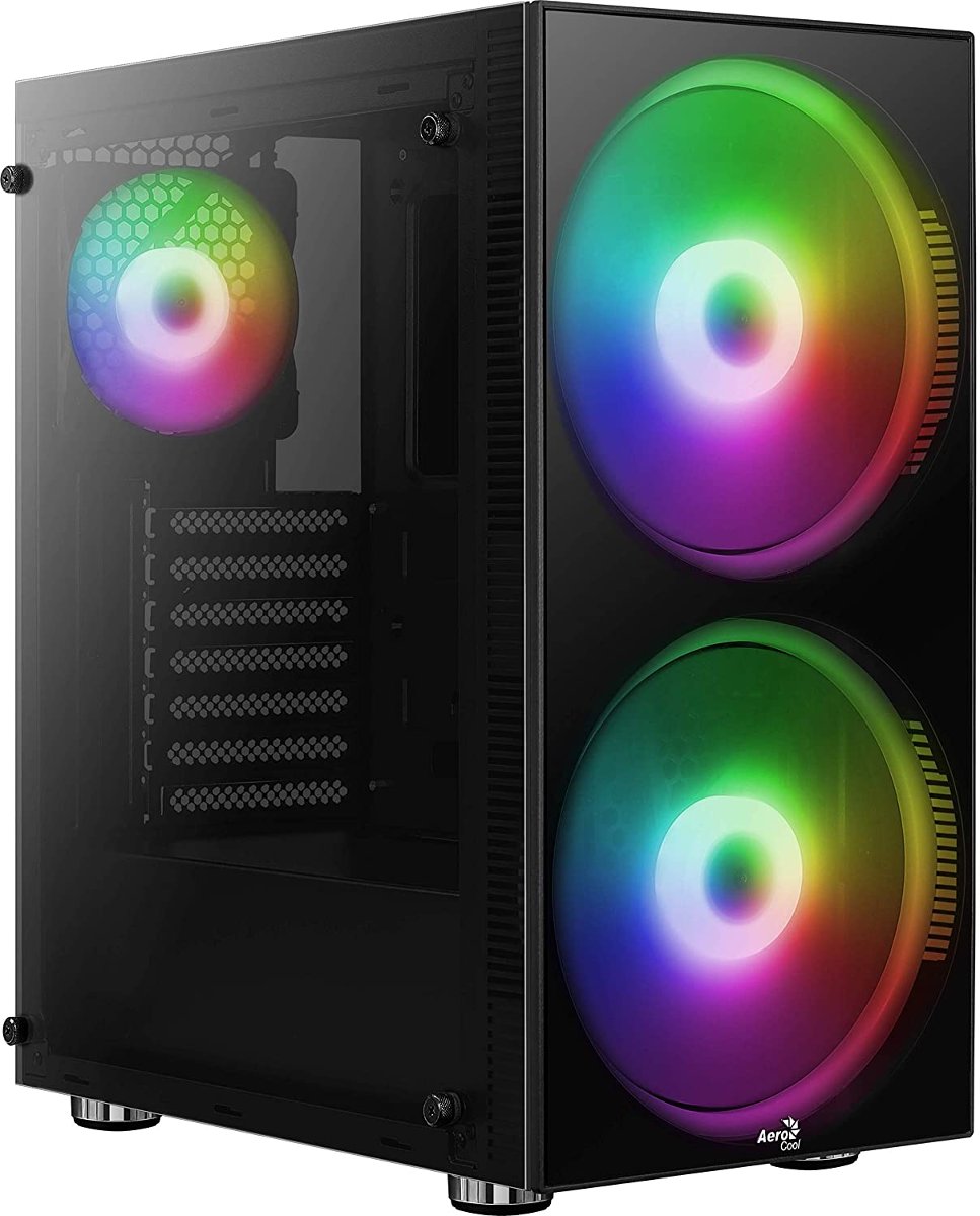 Aerocool PGS PYTHON Glass BLACK RGB (AEROPGSPYTHON-G-BKRG)