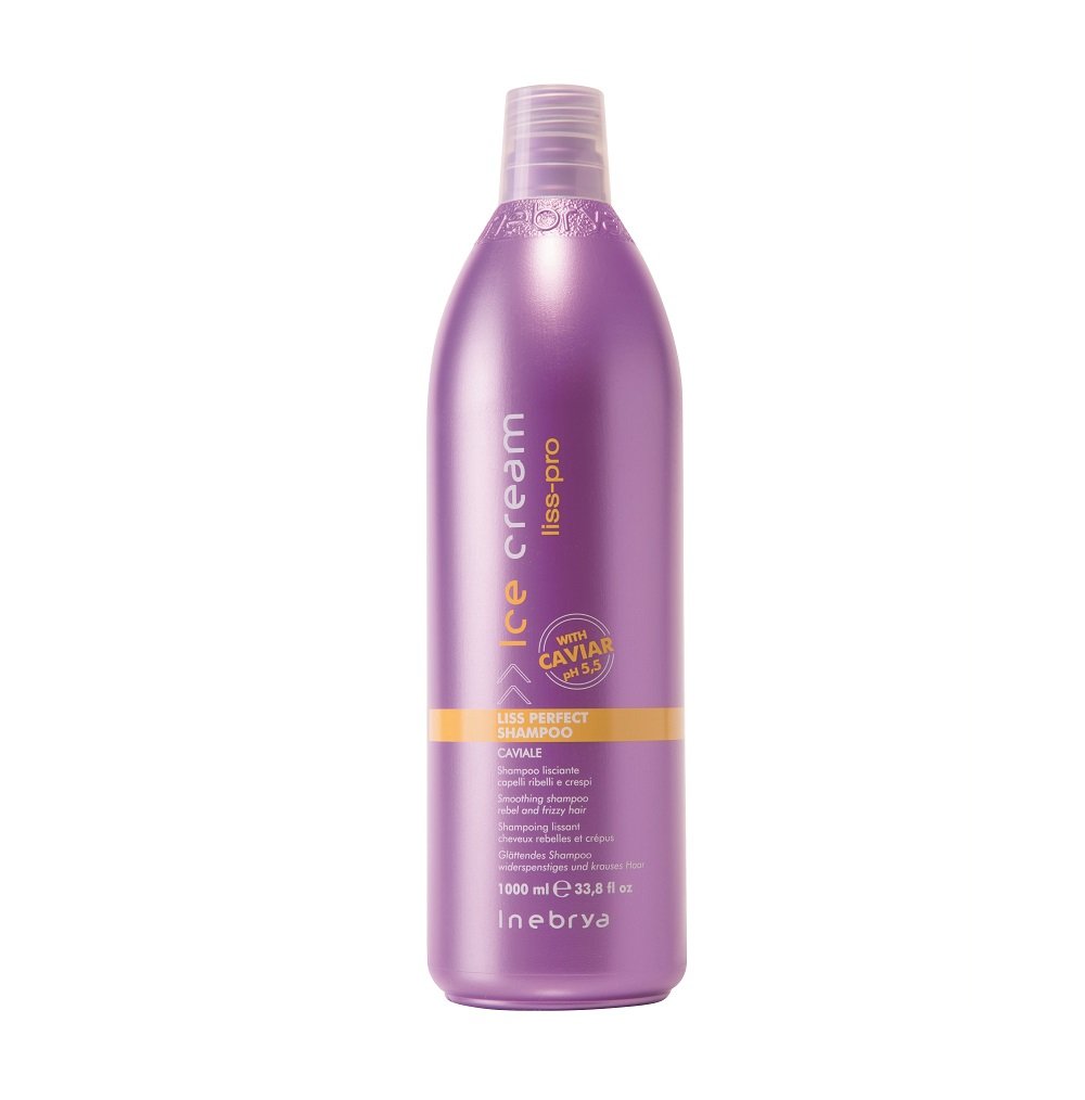 Inebrya Ice Cream Liss Pro, wygładzający szampon do włosów, 1000ml