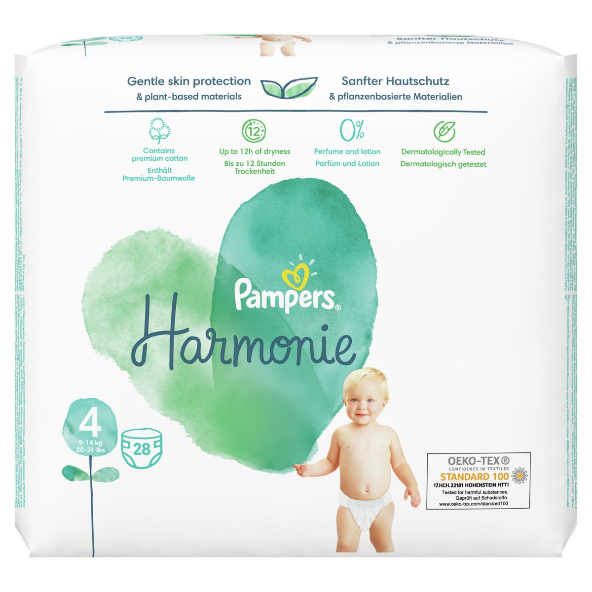 Pampers pieluchy Harmonie rozmiar 4 28 pieluch 9kg 14kg