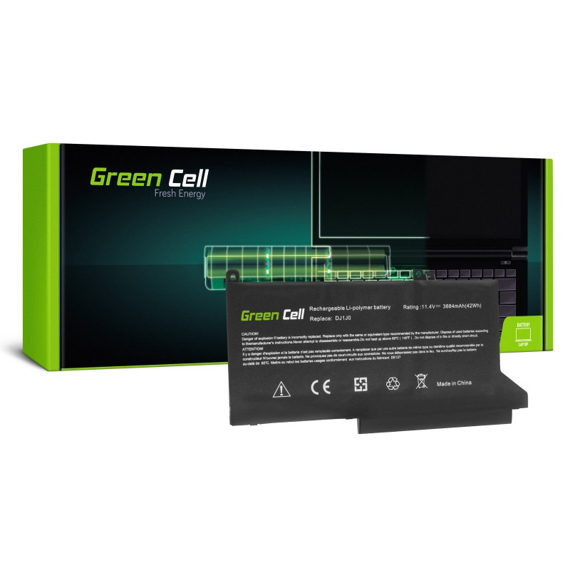 Green Cell Bateria DJ1J0 do Dell Latitude 7280 7290 7380 7390 7480 7490 3684mAh 11.4V ) DE127 DE127