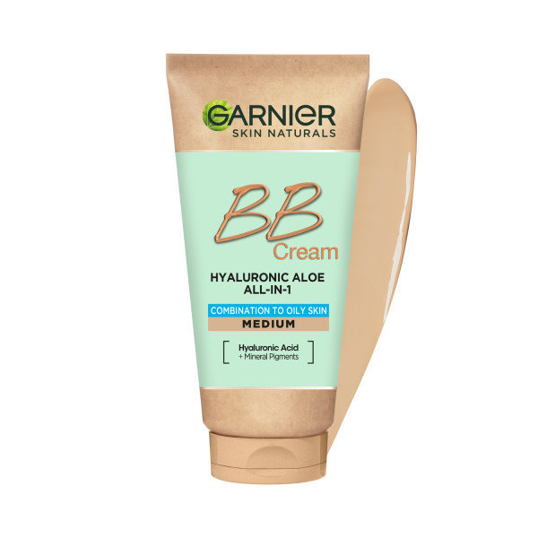 Garnier Hyaluronic Aloe All-In-1 BB Cream nawilżający krem BB dla skóry tłustej i mieszanej Śniady 50ml