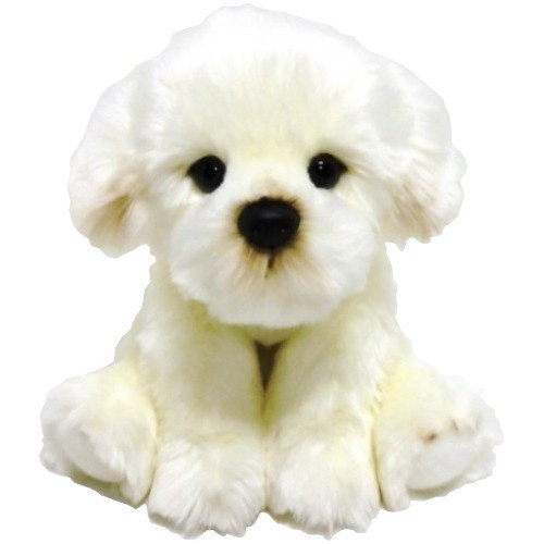 Nieprzypisany Pies Bichon Fluffy Fam maskotka 30cm ANEE086