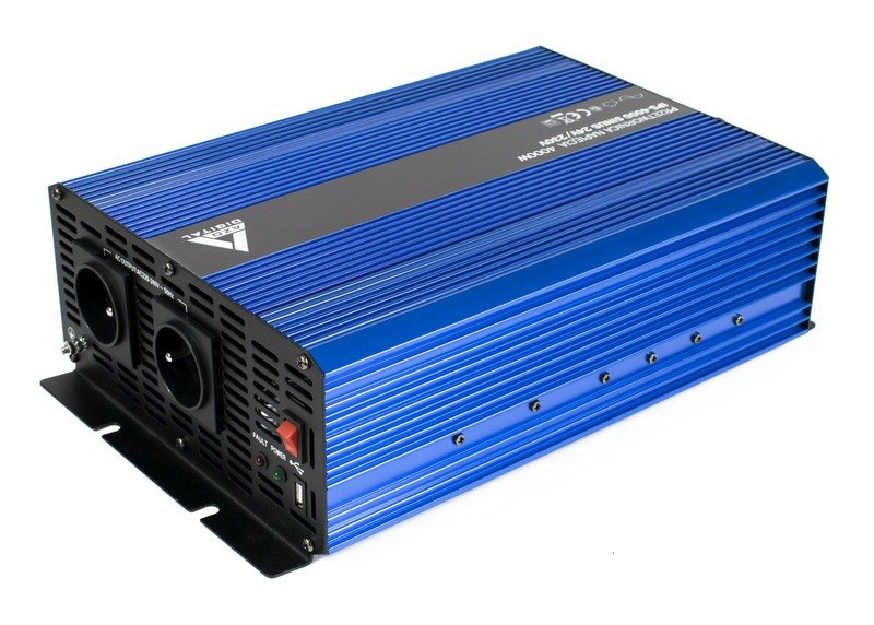 Azo Digital Przetwornica napięcia 24 VDC / 230 VAC SINUS IPS-4000S 4000W 3SIP400024
