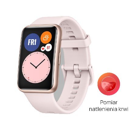 Huawei, Smartwatch, Watch Fit, różowy