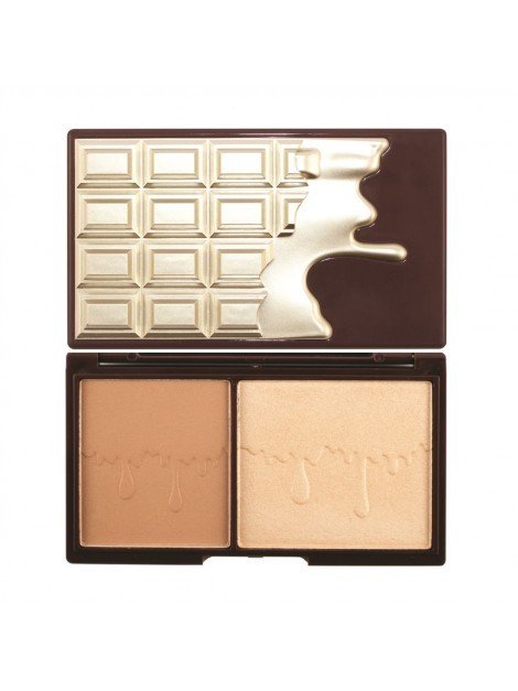 Revolution Makeup Makeup Revolution Mini Chocolate paleta do konturowania twarzy Bronze & Glow 11g