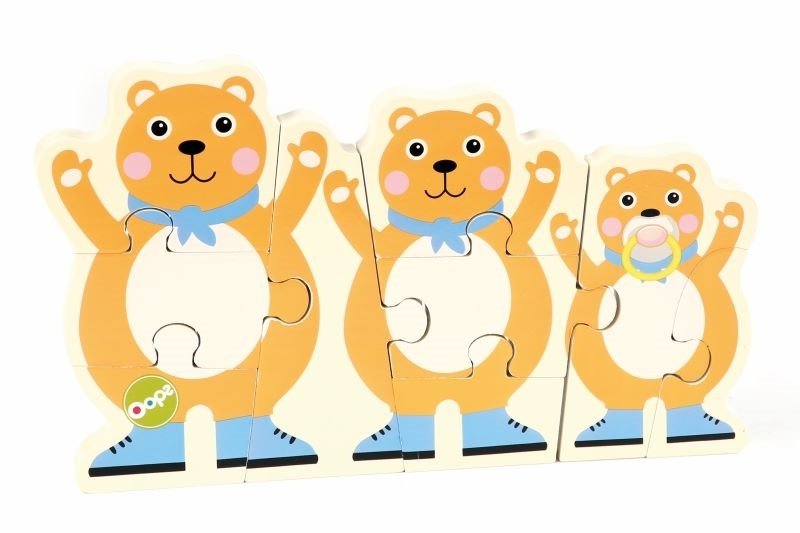 Oops, Puzzle 3D Dual Step Miś