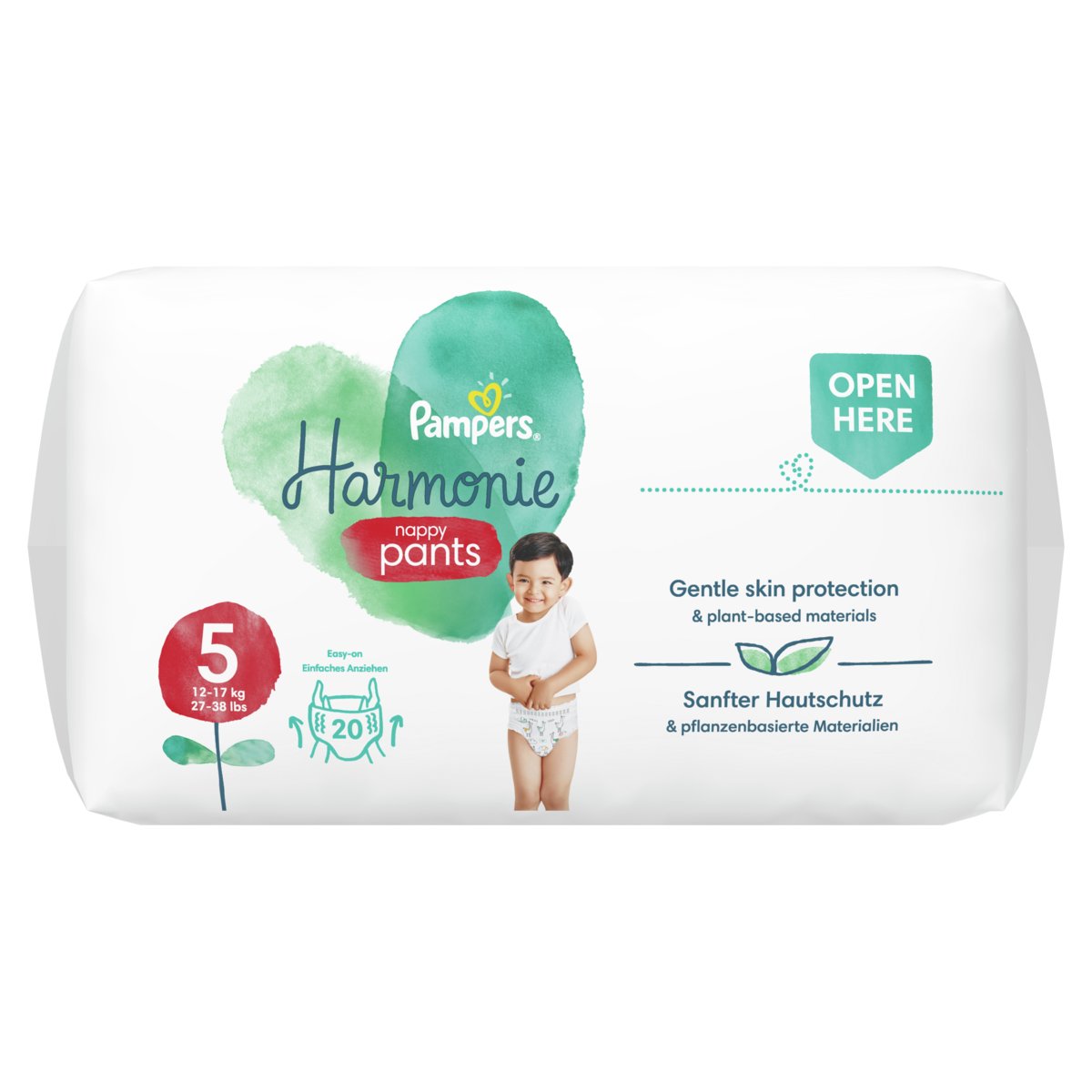 Pampers pieluchomajtki Pants Harmonie rozmiar 5 20 pieluch 12kg 17kg