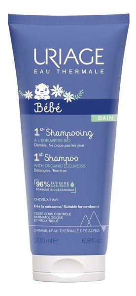 Uriage, Bebe Shampoo Extra Gentle Soap Free Łagodny Szampon Dla Dzieci Rumianek 1St, 200 ml