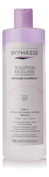BYPHASSE FACE Płyn micelarny dla skóry wrażliwej 4W1, 500 ml 8436097094431