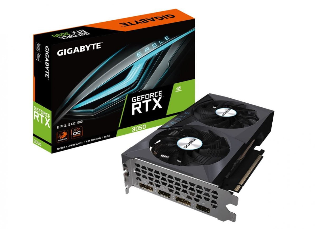 Gigabyte GeForce RTX 3050 EAGLE OC GV-N3050EAGLE OC-8GD